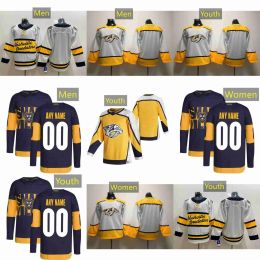 Personnalisé Hommes Femmes Jeunes Nashville''Predators''Hockey Jerseys 90 Mark Borowiecki 45 Alexandre Carrier 14 Mattias Ekholm 57 Dante Fabbro 59 Roman Josi 3 Jeremy Lauzon 3