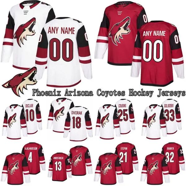 Custom Mens Women Youth Phoenix Arizona''coyotes''Jersey 23 Oliver Ekman-Larsson 81 Phil Kessel 16 Max Domi Custom Andom Nombre cualquier número Jerseys de hockey