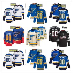 Custom Mens Women Youth St. '' Blues'''hockey Jersey 17 Josh Leivo 63 Jake voisins 20 Brandon Saad 26 Nathan Walker 91 Vladimir Tarasenko 13 Alexey Toropchenko