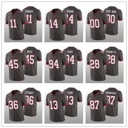 Custom mens Womens Youth Tampabaybuccaneersdevin White Rob Gronkowski Tom Brady Leonard Fournette Pewter Football Jersey Vapor Limited