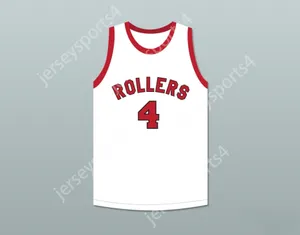 Aangepaste heren Jeugd/Kinderen Dino Martin 4 Providence Steamrollers White Basketball Jersey 4 gestikte S-6XL