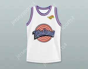 Aangepaste heren Jeugd/Kinderen Foghorn Leghorn 33 Tune Squad Basketball Jersey met Space Jam Patch Top gestikt S-6XL