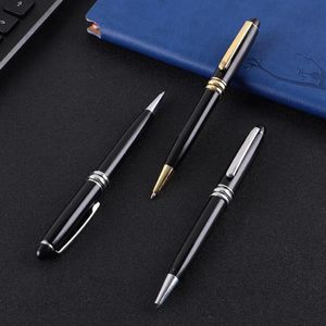 Bolígrafo de firma de Metal personalizado, 1,0mm de espesor de escritura, Bolígrafo de Metal recargable negro, negro, para negocios, mujeres, hombres, regalo