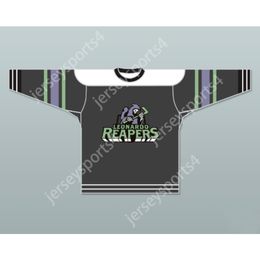 Aangepaste METHUSALEH 33 LEONARDO REAPERS STREET HOCKEY JERSEY NIEUWE Top gestikt S-M-L-XL-XXL-3XL-4XL-5XL-6XL