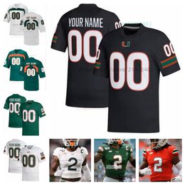 Personnalisé Miami Daryl Porter Hurricanes College Football NCAA Jersey N'importe quel numéro de nom Hommes Femmes Jeunes maillots 11 Jacurri Brown 8 Joshua Horton 16 Isaiah Horton Wayne