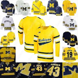 Personalizado Michigan Woerines Hockey Jersey Kyle Connor Jacob Trouba Max Pacioretty Carl Hagelin Brendan Morrison Kevin Porter Red Berenson Zac 9547 3456