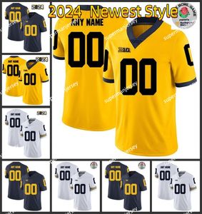 Aangepaste Michigan Wolverines voetbalshirt Chase Winovich Tom Brady Joe Milton Joe Milton Charles Woodson Jim Harbaugh Roman Wilson Jersey mannen vrouwen jeugd