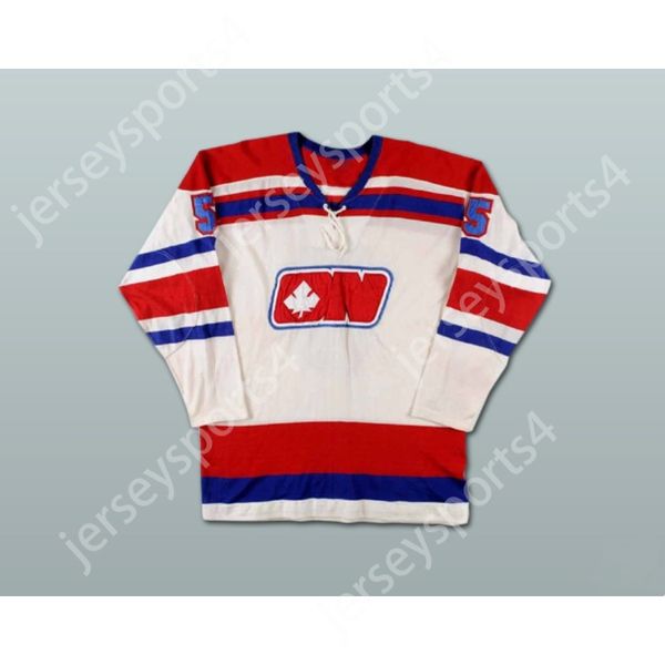 MAILLOT DE HOCKEY MIKE AMODEO WHA OTTAWA NATS personnalisé NOUVEAU Top cousu S-M-L-XL-XXL-3XL-4XL-5XL-6XL