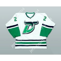 MIKE VALLELY 22 DANBURY WHALERS MAILLOT DE HOCKEY BLANC NOUVEAU Top Cousu S-M-L-XL-XXL-3XL-4XL-5XL-6XL