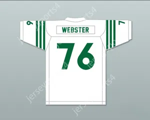 Mike Webster personalizado 76 Rhinelander High School Hodags White Football Jersey 2 Top cosechado S-6XL