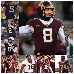 Personnalisé Minnesota Golden Gophers Personnalisé Bryce Williams 7 Chris Autman-Bell 2 Tanner Morgan N'importe quel numéro Nom hommes femmes jeunes Football NCAA Jersey Mohamed Ibrahim