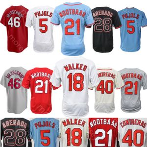 Honkbalshirt Walker Lars Nootbaar Nolan Arenado Masyn Winn Willson Contreras Paul Goldschmidt Matt Carpenter Edman Gray Lynn Matz Carlson Gorman Fermin Kennedy