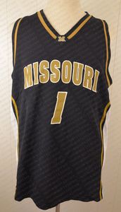 Personnalisé Missouri Tigers # 1 College NCAA Basketball Jersey Noir Cousu Personnalisez n'importe quel nom de numéro HOMMES FEMMES JEUNESSE XS-5XL