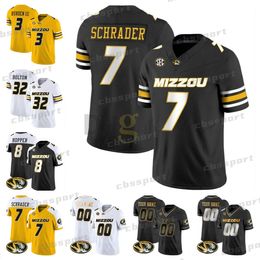 Aangepaste Missouri Tigers College voetbalshirts Brady Cook Nick Bolton Cody Schrader Luther Burden III Joseph Charleston Kris Abrams-Draine Sam Horn