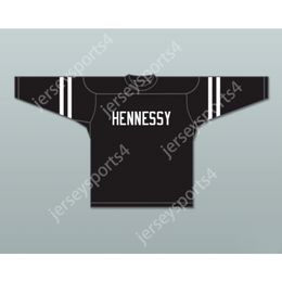 MAILLOT DE HOCKEY NOIR MOBB DEEP 95 HENNESSY personnalisé NOUVEAU Top cousu S-M-L-XL-XXL-3XL-4XL-5XL-6XL