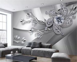 Custom Modern 3D Wallpapers Metal Texture Jewels Jewels Living Room Fondo Fondo de pared Decoración mural Fondo de pantalla