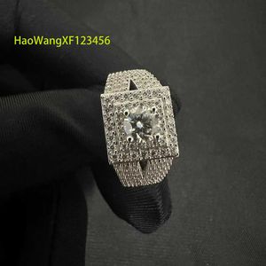 Ring Moisanite Custom Wielry Femme femme Sterling Silver 925 Anneau de fiançailles