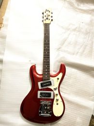 Custom Mosrite Ventures -model Red Guitar China Electric Guitars Gratis verzending