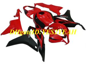 Kit de carénage de moto personnalisé pour Honda CBR600RR 07 08 CBR 600RR F5 2007 2008 CBR600 ABS Ensemble de carénages rouge noir + Cadeaux HX42