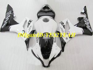 Custom Motorcycle Fairing Kit voor Honda CBR600RR 07 08 CBR 600RR F5 2007 2008 CBR600 ABS White Black Backings Set + Gifts HX59