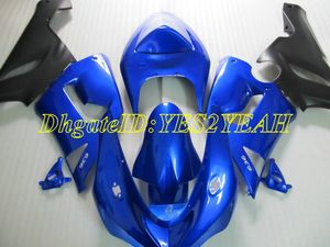 Kit de carénage de moto personnalisé pour KAWASAKI Ninja ZX6R 636 05 06 ZX 6R 2005 2006, ensemble de carénages ABS bleu Cool noir + cadeaux SP26