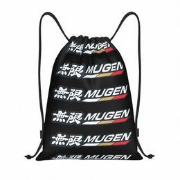 Sacs à cordon personnalisés Mugen Power pour boutique Sacs à dos de yoga Femmes Hommes Jeu Sports Gym Sackpack l7G0 #