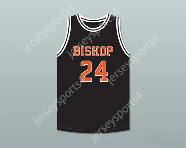 Nom personnalisé Mens Youth / Kids Jack Cunningham 24 Bishop Hayes Tigers Black Basketball Jersey le chemin Back Top cousé S-6XL