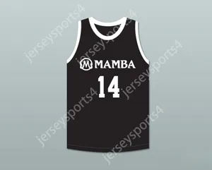 Aangepaste naam Heren Jeugd/Kids Payton 14 Mamba Ballers Black Basketball Jersey Versie 4 Top gestikte S-6XL