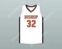 Nom personnalisé Mens Youth / Kids Sam Garcia 32 Bishop Hayes Tigers Basketball Basketball Jersey le chemin Back Top cousé S-6XL