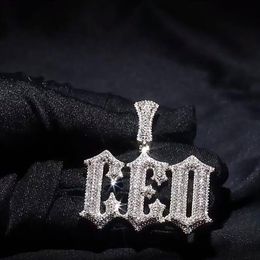 Ожерелье с индивидуальным именем для мужчин и женщин, подвеска со льдом, персонализированные подвески, ловушка, рэпер, суперзвезда, кубический цирконий, хип-хоп, Jew262u