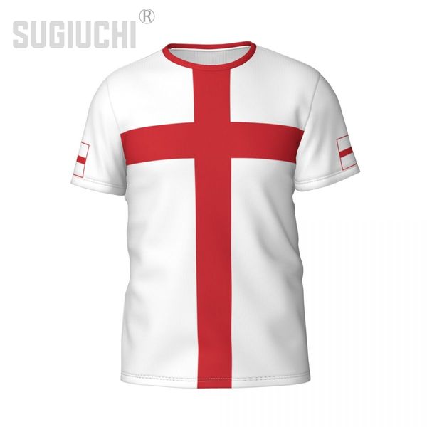 Nom de nom personnalisé Angleterre Flag Emblem 3D T-shirts pour hommes femmes t-shirts en jersey vêtements de football fans de football T-shirt