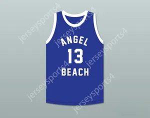 Numéro de nom personnalisé pour hommes / enfants Billy McConti 13 Angel Beach Gators Blue Basketball Jersey Porky's Revengetop cousé S-6XL