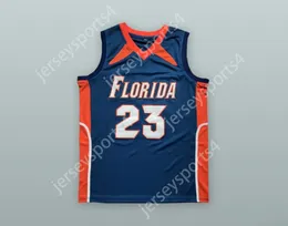 Numéro de nom personnalisé pour hommes / enfants Bradley Beal 23 Florida Blue Basketball Jersey Top cousé S-6XL