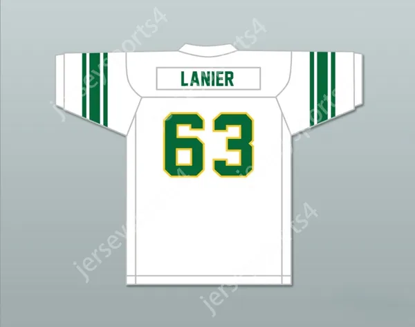 Nom personnalisé Numéro Mens Youth Willie Lanier 63 Maggie L. Walker Gouverneur's School Dragons Football Jersey 2 Top Centred S-6XL