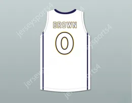 Custom Nay Mens /Kids Jaylen Brown 4 Wheeler High School Wildcats Wildcats White Basketball Jersey 2 Top Stitched S-6XL