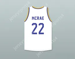Jóvenes/niños personalizados no para hombres Anfernee Hardaway Butch McRae 22 Western University White Basketball Jersey con chips azul