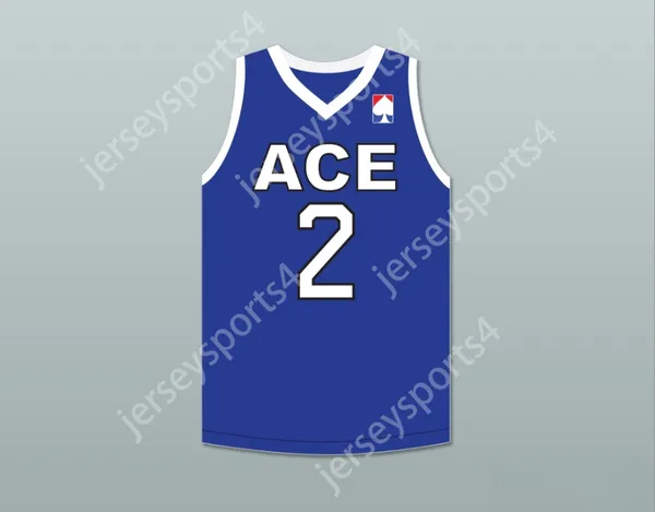 Custom Nay Mens Youth / Kids Bdot 2 Ace Family Charity Blue Basketball Jersey Top cousé S-6XL