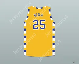 Custom nay mens Youth / Kids Ben 'Benji' Wilson 25 Simeon Career Academy Wolverines Yellow Gold Basketball Jersey Top cousé S-6XL