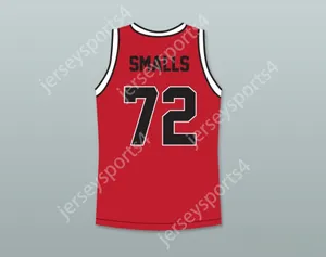 Aangepaste nee heren Jeugd/Kinderen Biggie Smalls 10 Bad Boy Red Basketball Jersey met Patch Top gestikte S-6XL