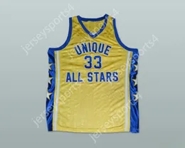 Custom nay mens Youth / Kids David Skywalker Thompson 33 Unique All Stars Joel Yellow Basketball Jersey Top cousé S-6XL