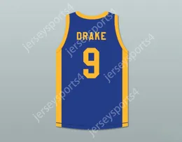 Custom Nay Mens Youth / Kids Drake 9 Degrassi Community School Panthers Home Basketball Jersey avec patch top cousée S-6XL