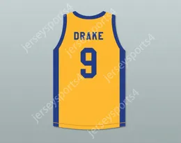 Custom Nay Mens Youth / Kids Drake 9 Degrassi Community School Panthers Away Basketball Jersey avec patch top cousée S-6XL