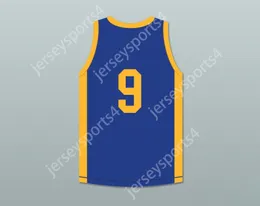 Custom Nay Mens Jeugd/Kinderen Drake Jimmy Brooks 9 Degrassi Community School Panthers Home Basketball Jersey met Patch Top gestikte S-6XL