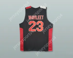 Custom nay mens Youth / Kids Fred Vanvleet 23 Auburn High School Black Basketball Jersey Top cousé S-6XL