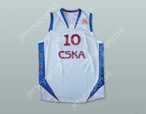 Custom Nay Mens Youth / Kids John Robert Holden 10 CSKA MOSCOW Basketball Jersey Top cousé S-6XL