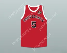 Custom Nay Mens Youth / Kids Kenny Sailors 5 Providence STEAMROLLLERS BASKETBALL RED Basketball avec Patch Top cousé S-6XL