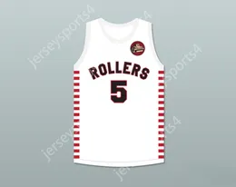 Custom Nay Mens Youth / Kids Kenny Sailors 5 Providence STEAMROLLLERS BASKETBALL BASKETBALL avec Patch 1 Top cousé S-6XL