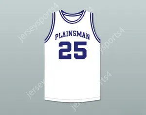 Custom nay mens Youth / Kids Mark Price 25 Enid High School Plainsman White Basketball Jersey 2 Top cousé S-6XL