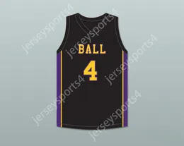 Custom Nay Mens Jeugd/Kinderen Mike Evans 4 Ball High School Tors Black Basketball Jersey Top gestikt S-6XL