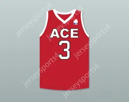 Custom Nay Mens Youth/Kids Ricegum 3 Ace Family Charity Red Basketball Jersey Stitched S-6XL